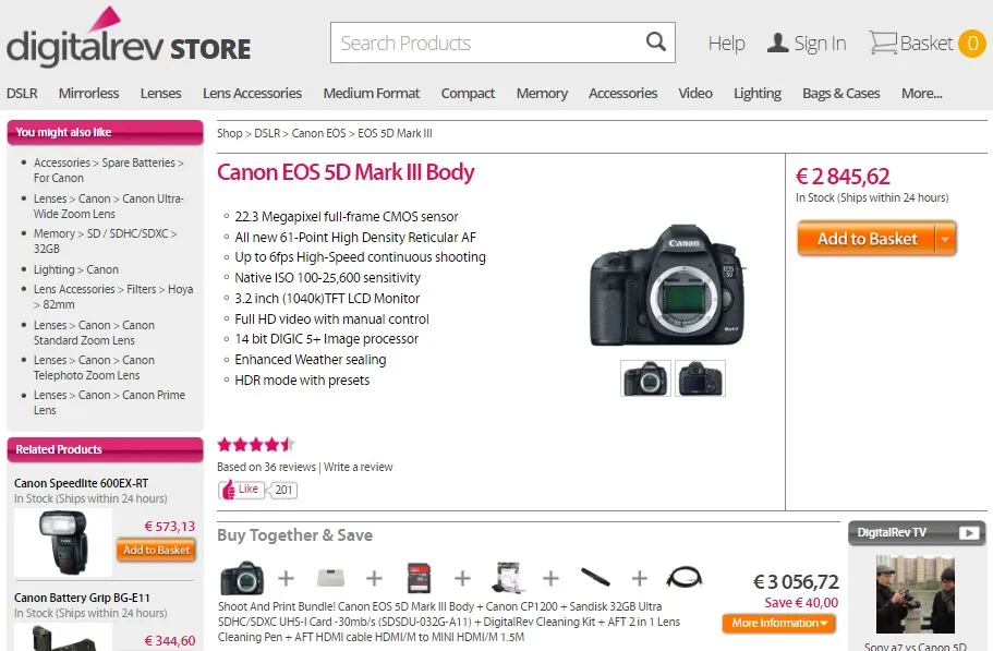 Cross-selling: DigitalRev