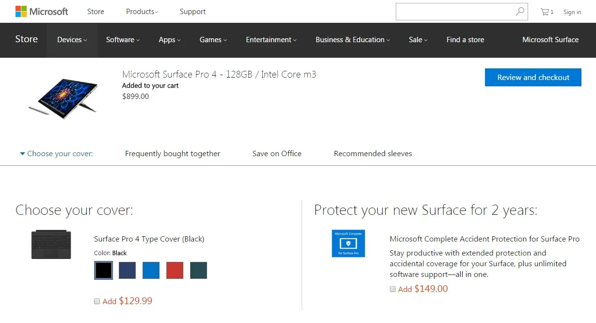 Microsoft Store-tól példa