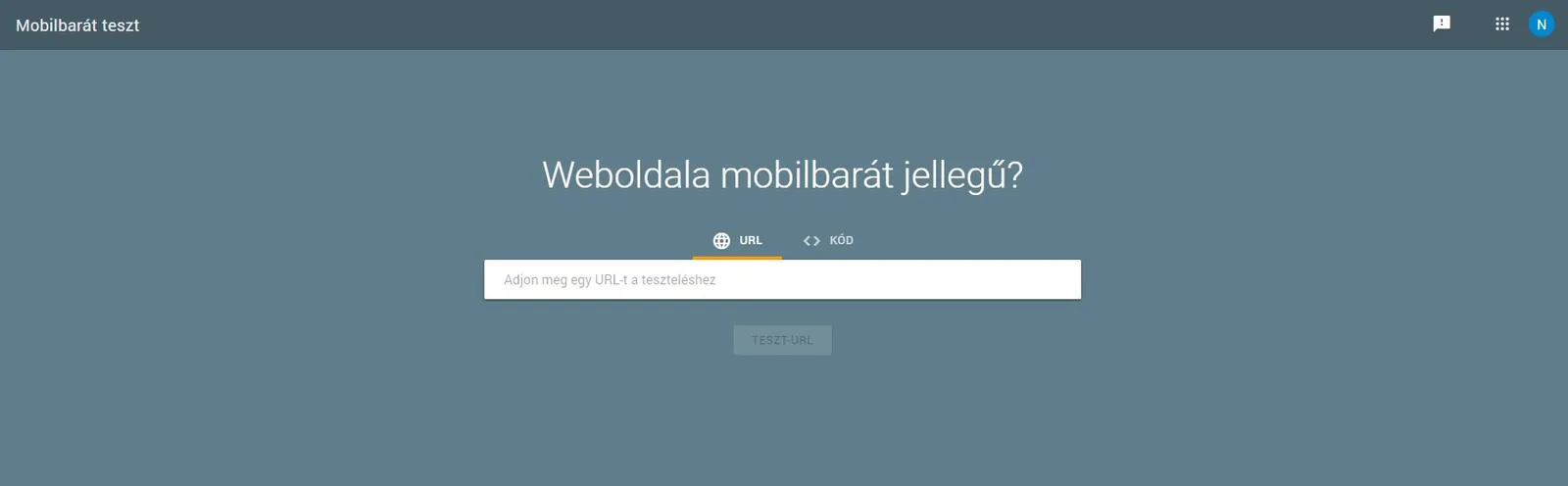 Mobilbarát teszt