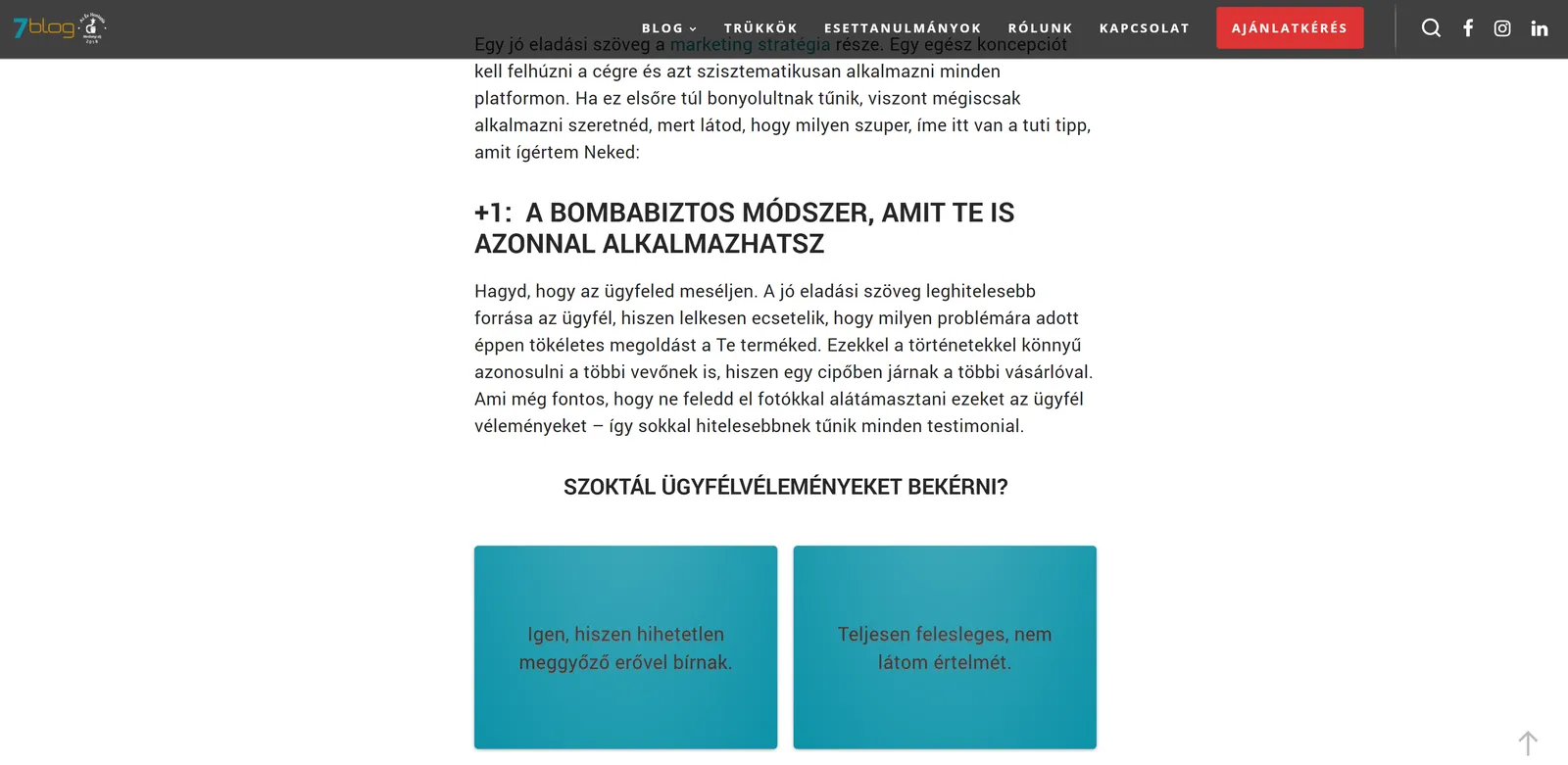 Visszajelzés gyűjtése