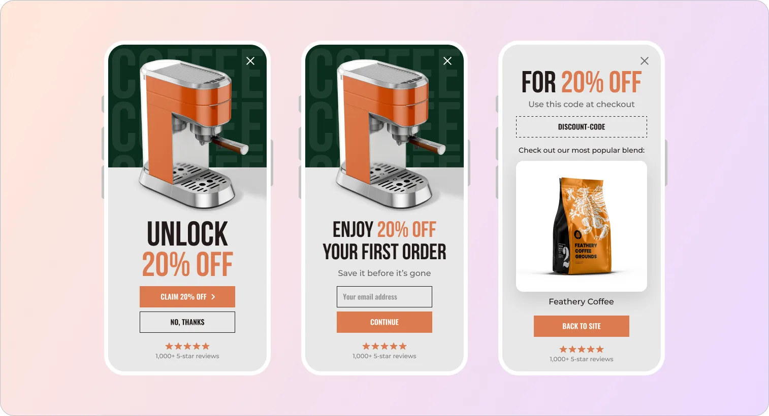 smart discount popup usecase