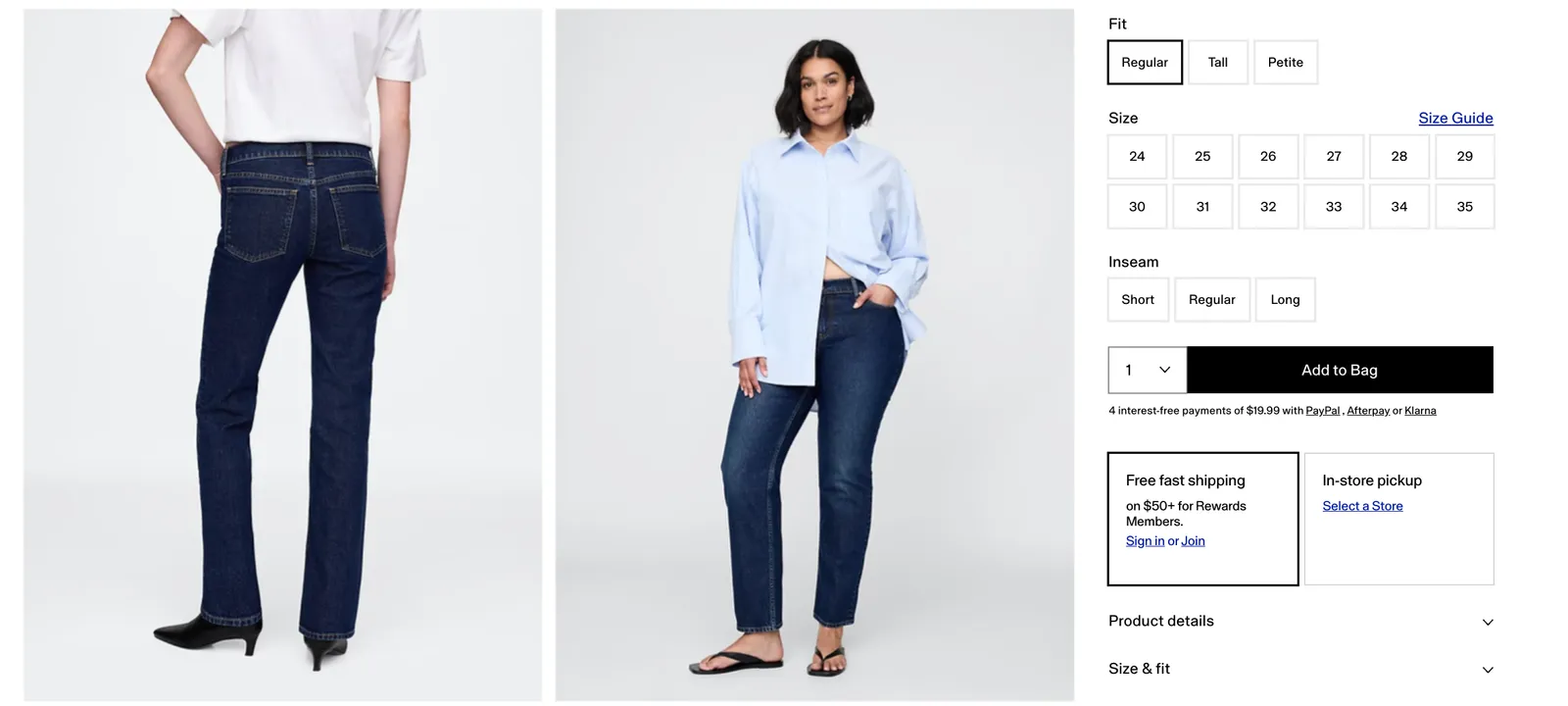 GAP különböző modelleken mutatja be termékeit