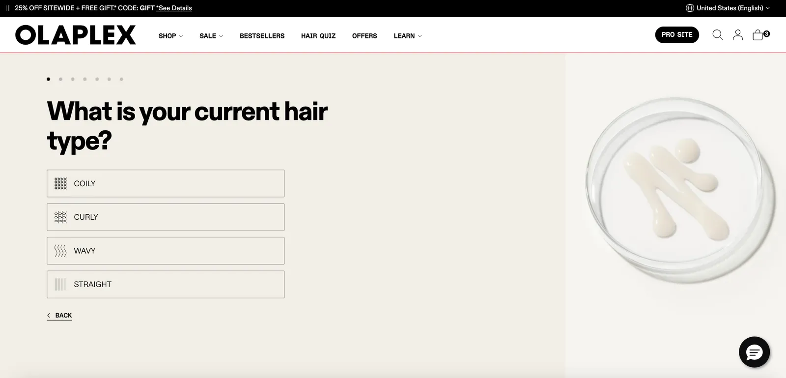 Olaplex kvíz első kérdése