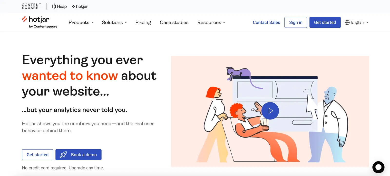 Hotjar weboldala