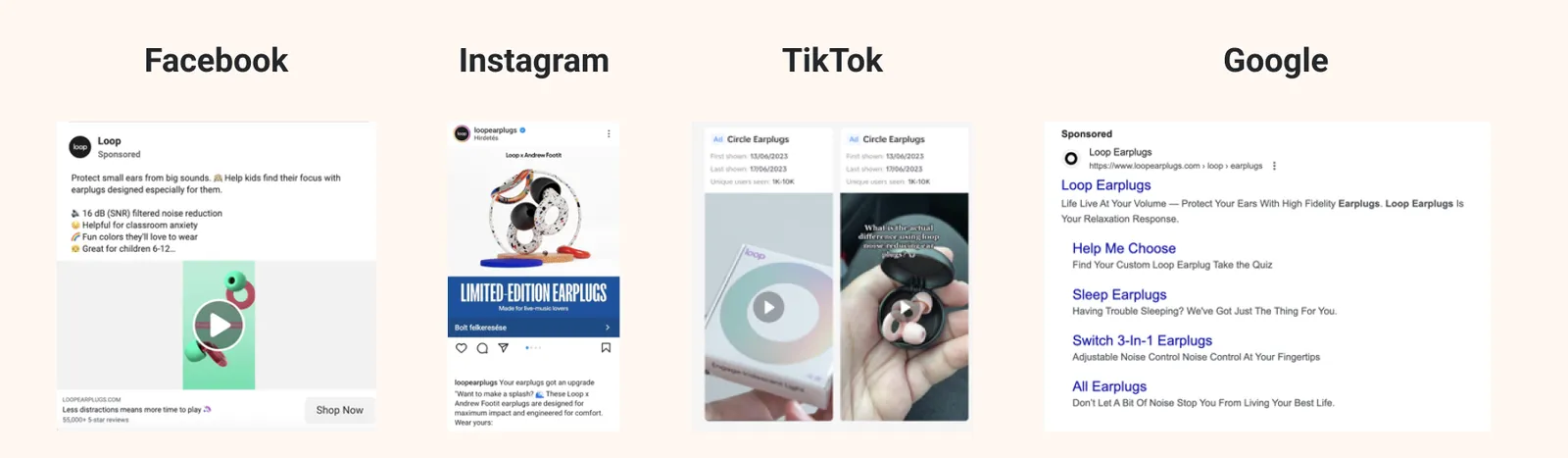 Illusztráció: Loop Earplugs marketing: Hallásvédelem újragondolva