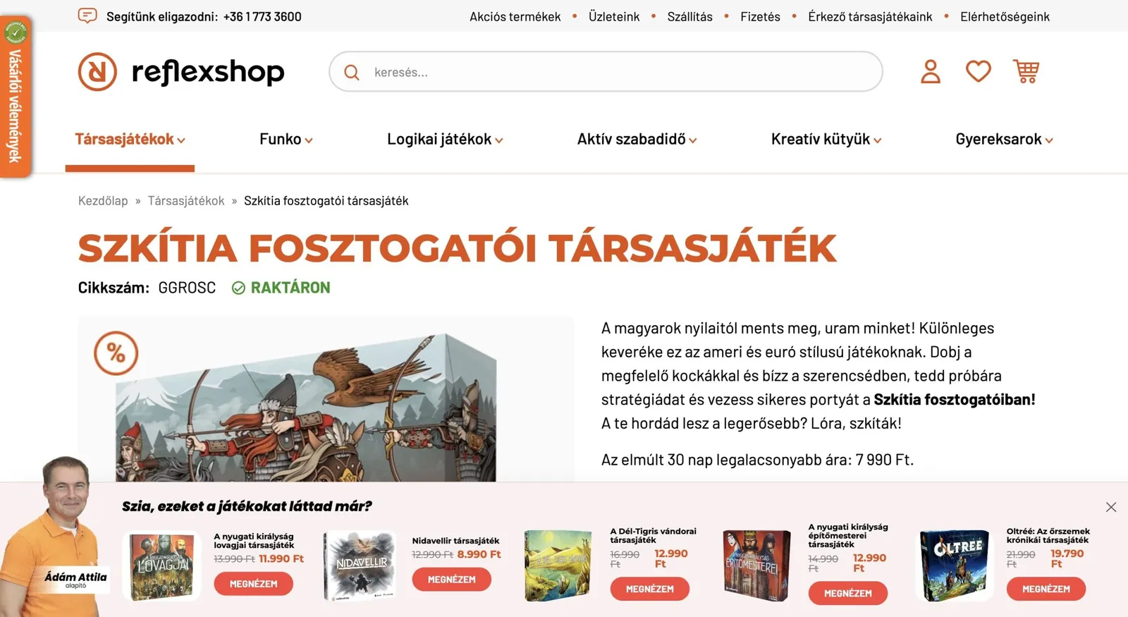 Illusztráció: Így optimalizálta termékoldalait a Reflexshop