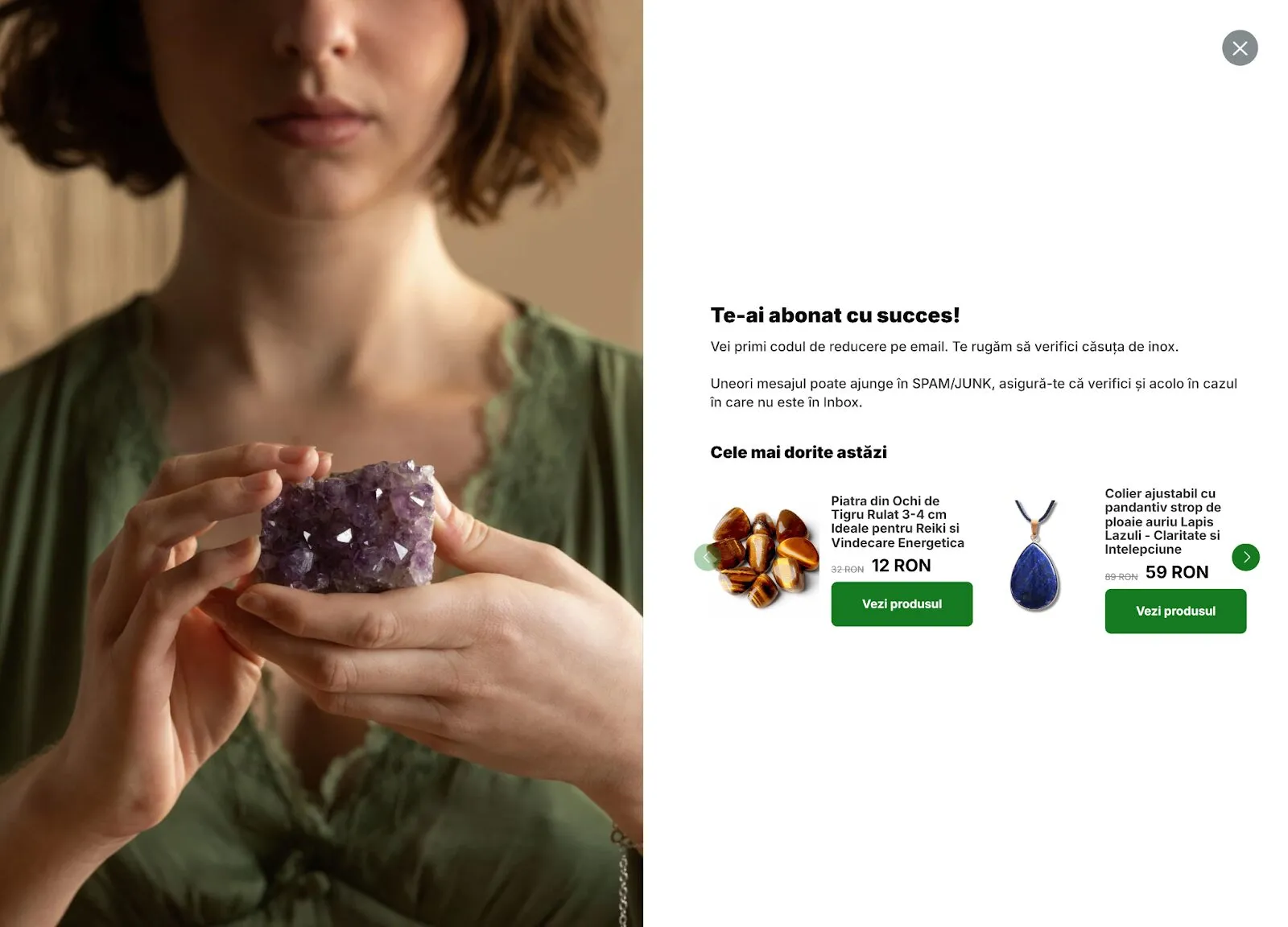Többlépcsős popup 3. oldala.