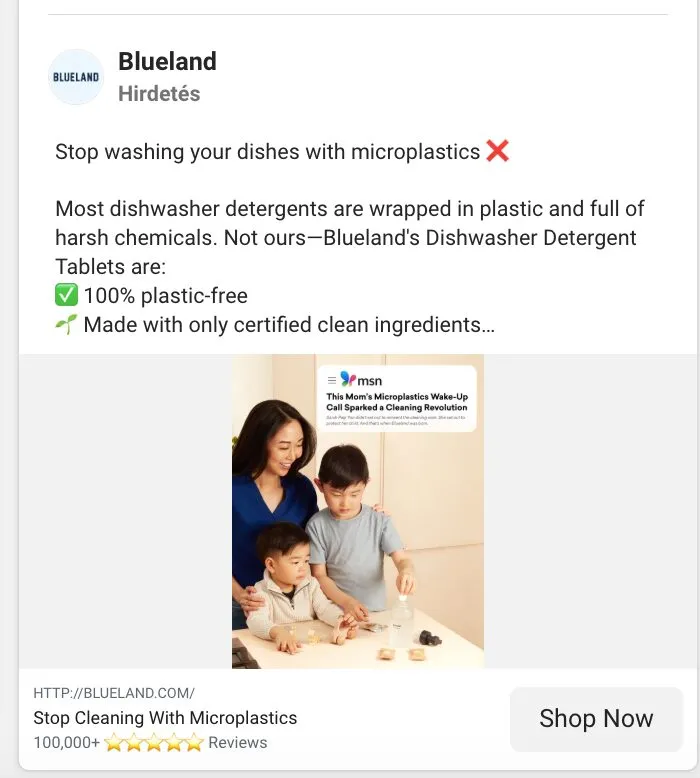Blueland története mindenhol megjelenik