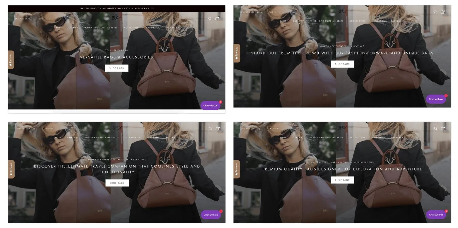 Bukvybag A/B tesztje