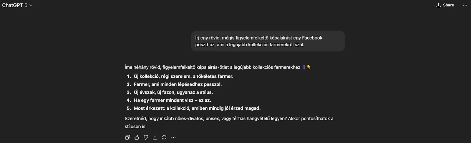 ChatGPT promptolása