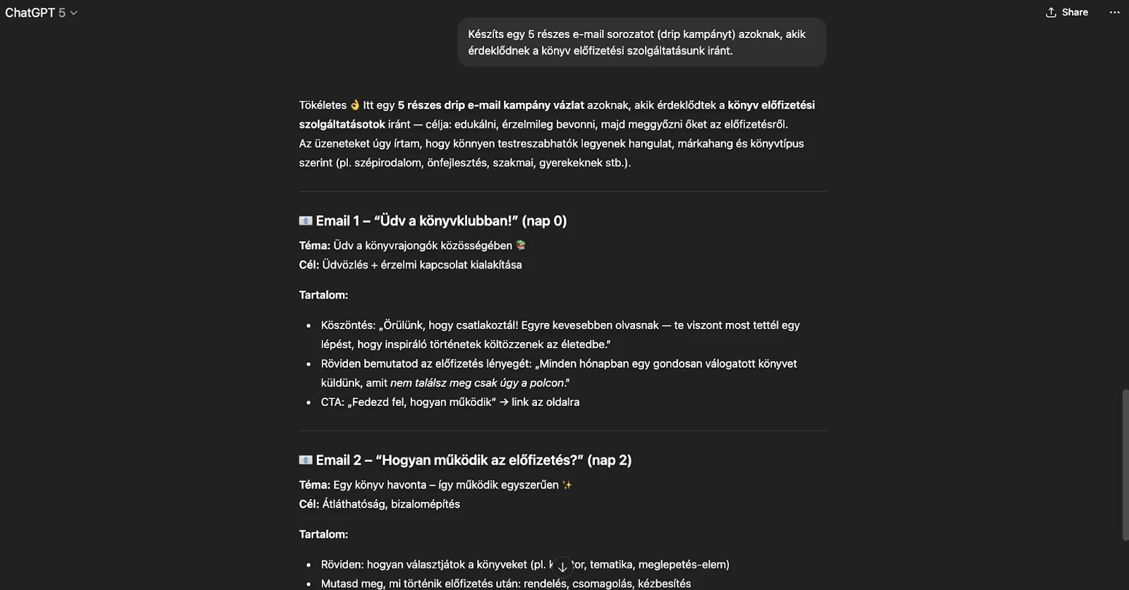E-mail sorozat
