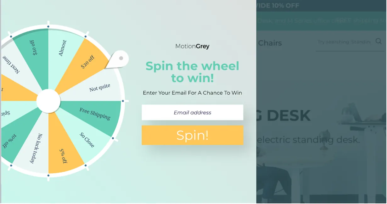 Gamification example from MotionGrey
