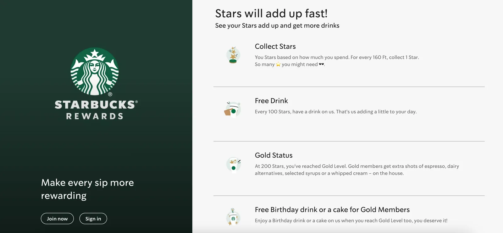 Starbucks example for loyalty reward programs