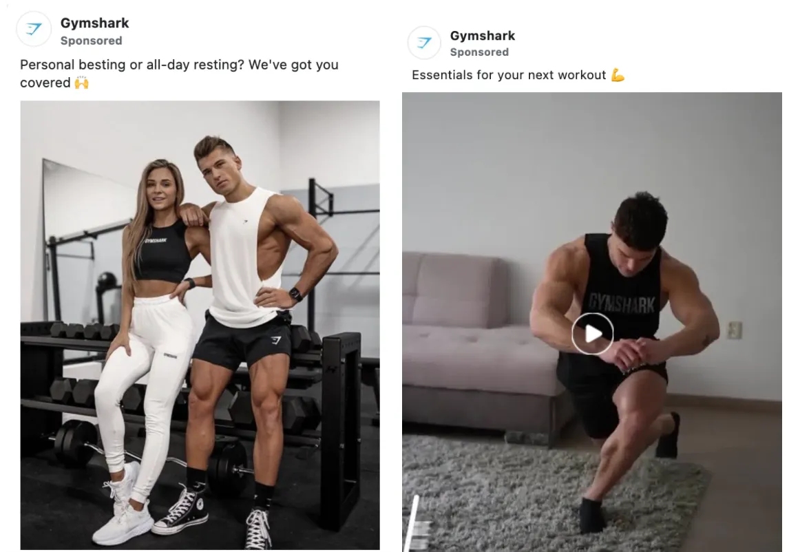 GymShark hirdetések