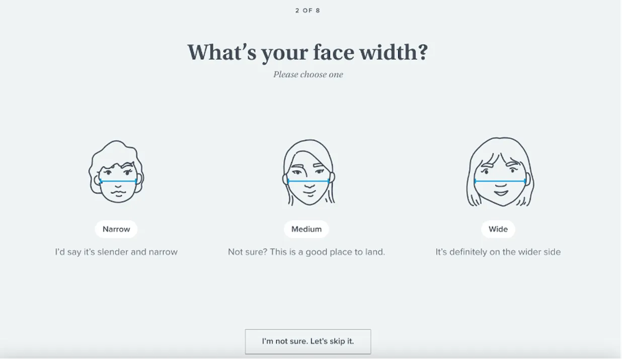 Warby Parker kvíze lead generáláshoz
