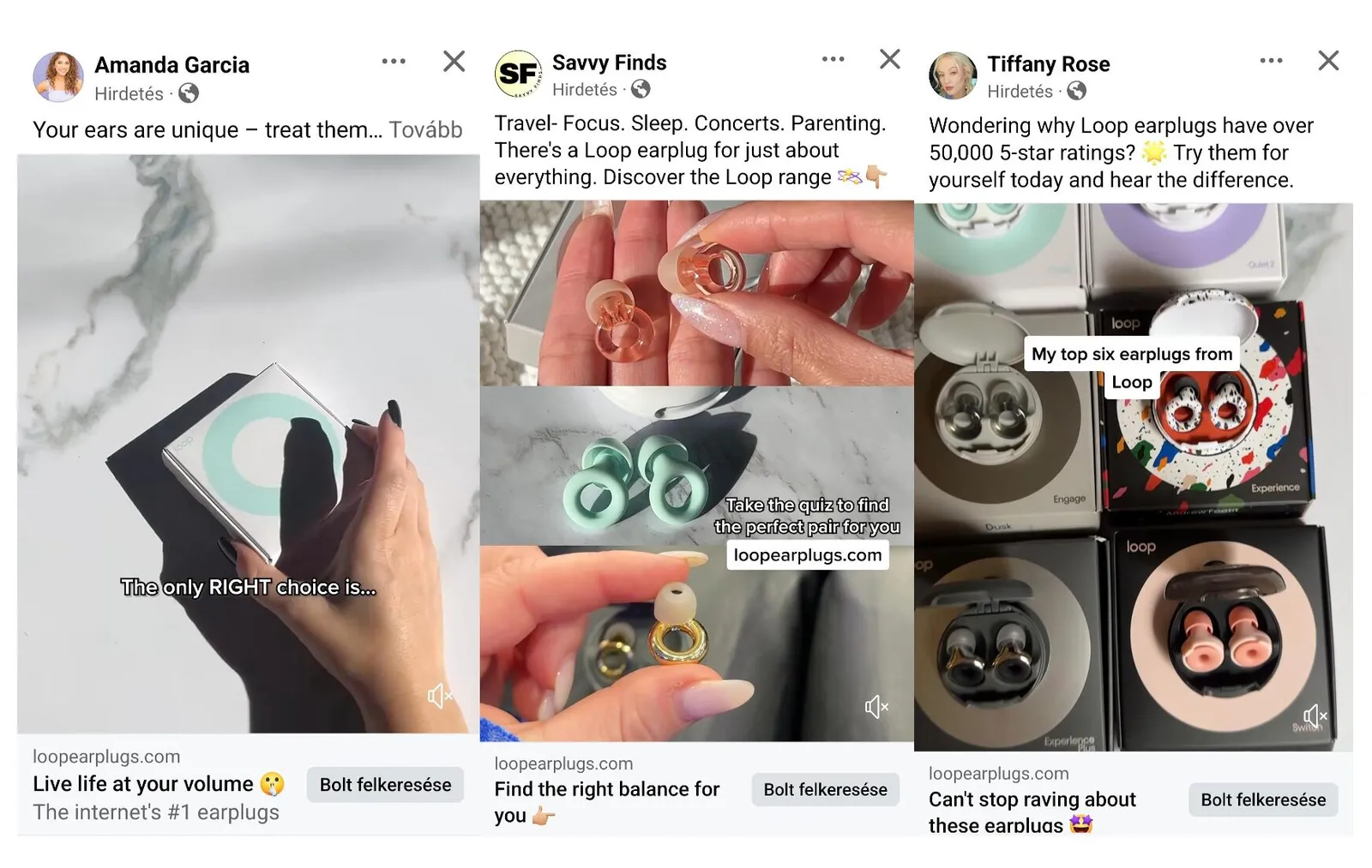 Illusztráció: Loop Earplugs marketing: Hallásvédelem újragondolva