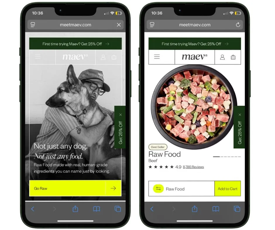 Maev mobilra-optimalizált