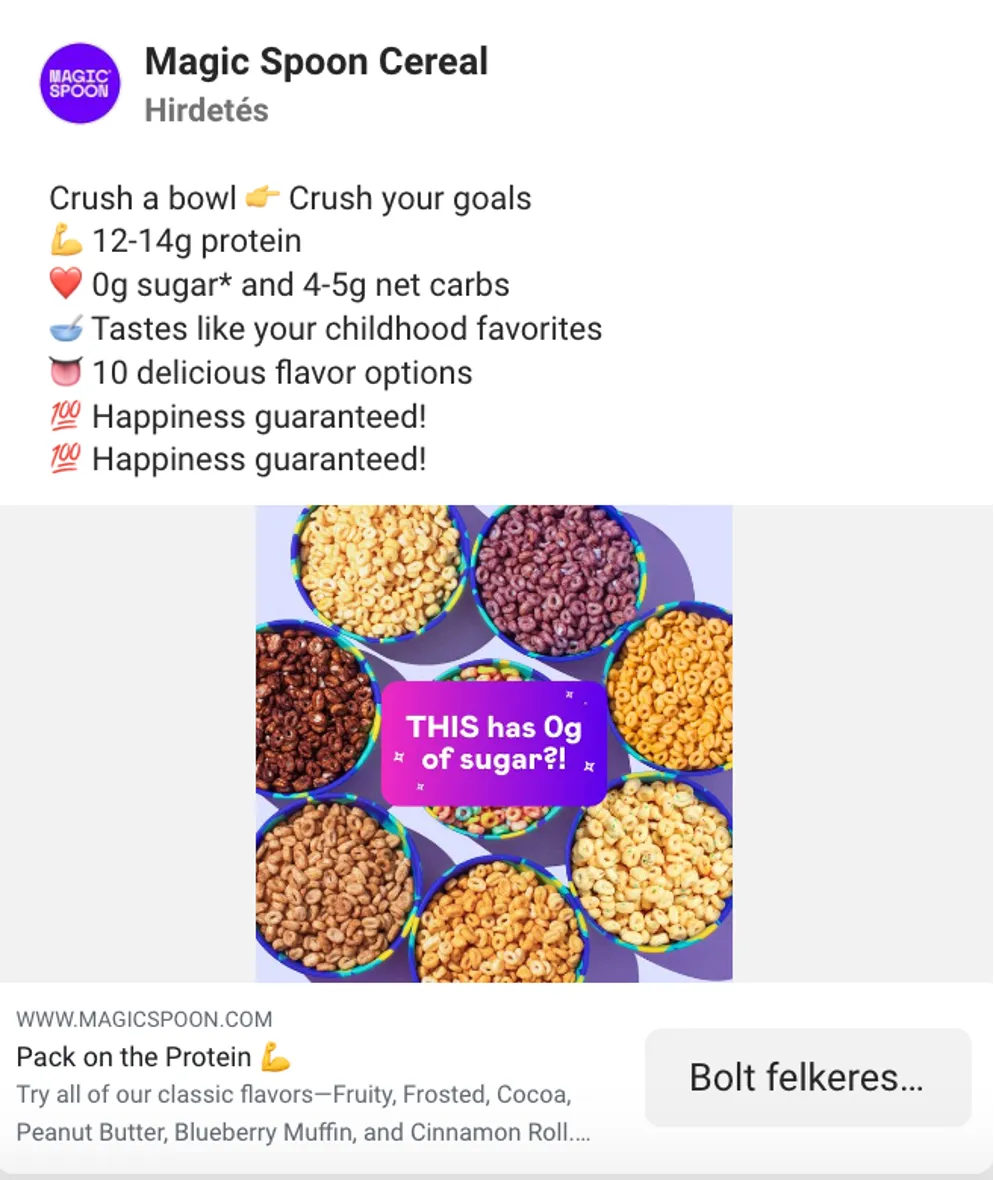 Illusztráció: A Magic Spoon marketingstratégiája: a gabonapehely-ipar megdöntésének titka
