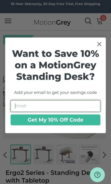 MotionGrey popup példa